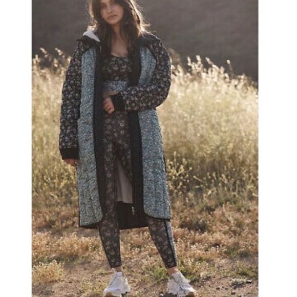 Free People Toledo Longline Printed Puffer - Picture 1 of 9
